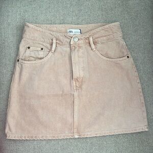 ZARA Denim Mini Skirt